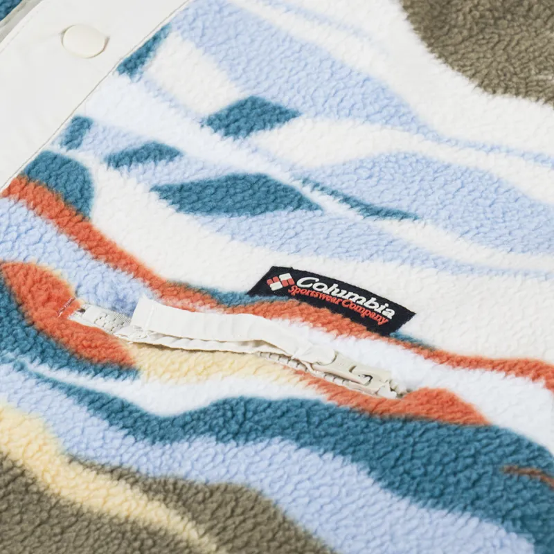 Columbia Helvetia II Printed Half Snap Fleece Chalk-5