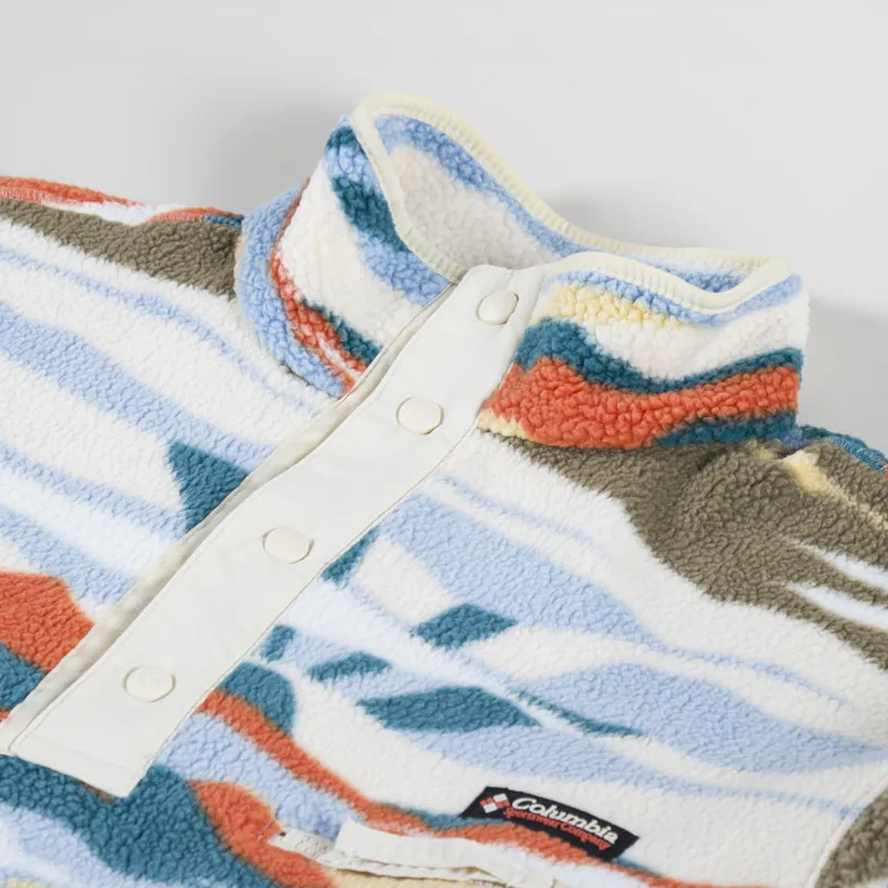 Columbia Helvetia II Printed Half Snap Fleece Chalk-4