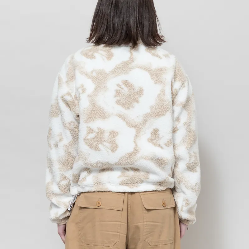 Columbia Womens Helvetia II Printed Half Snap Fleece Sea Salt Sprayflower-2