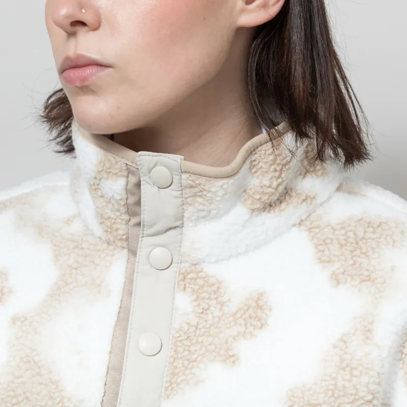 Columbia Womens Helvetia II Printed Half Snap Fleece Sea Salt Sprayflower-3