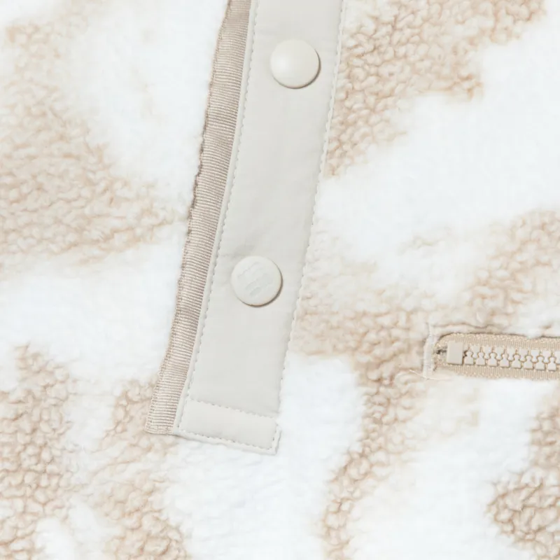 Columbia Womens Helvetia II Printed Half Snap Fleece Sea Salt Sprayflower-5