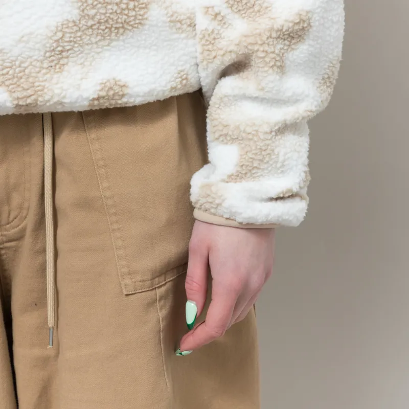 Columbia Womens Helvetia II Printed Half Snap Fleece Sea Salt Sprayflower-6