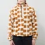 Columbia Womens Helvetia II Printed Half Snap Fleece Camel Brown Geostack
