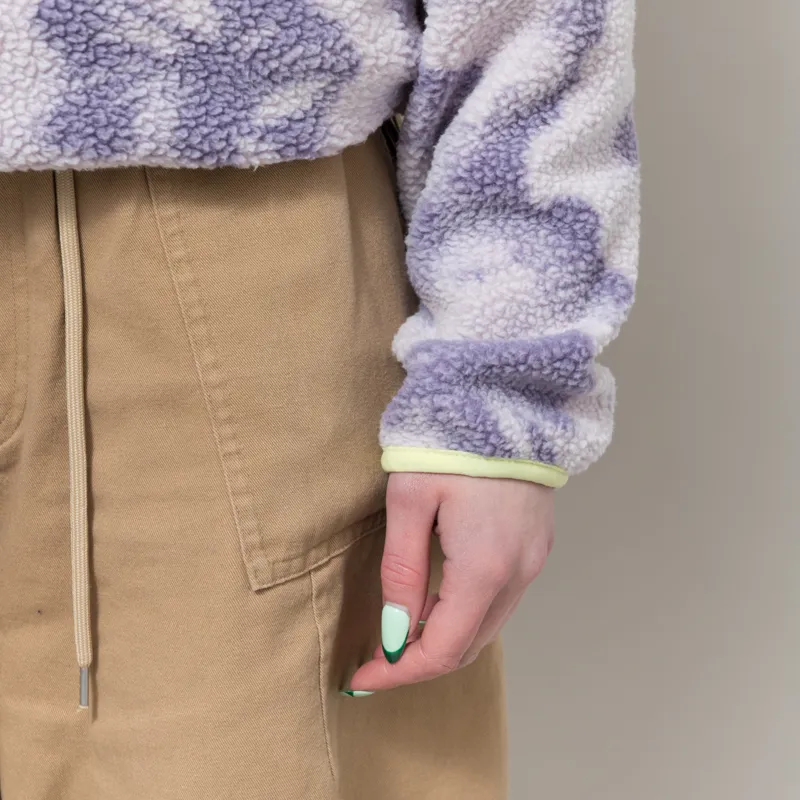 Columbia Womens Helvetia II Printed Half Snap Fleece Stormwatch Sprayflower-7