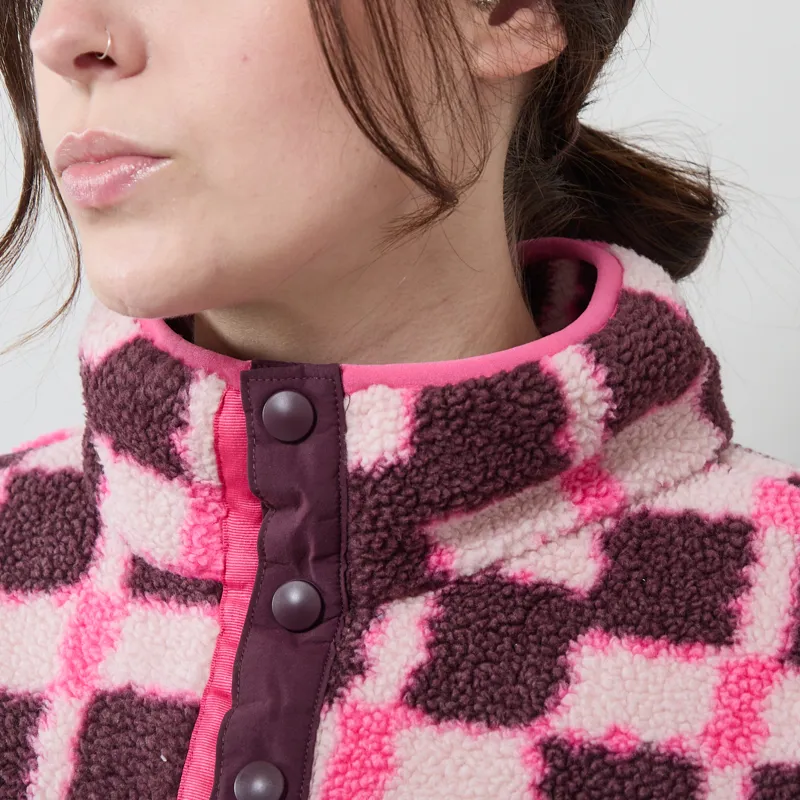 Columbia Womens Helvetia II Printed Half Snap Fleece Moonvista Geostack-3
