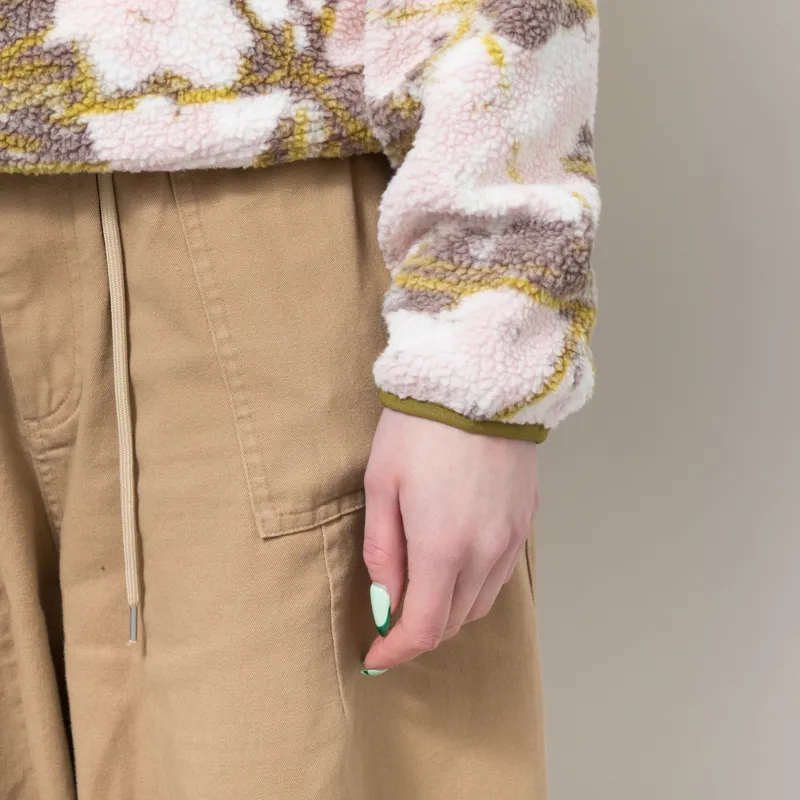 Columbia Womens Helvetia II Printed Half Snap Fleece Pink Agate Florascope-7