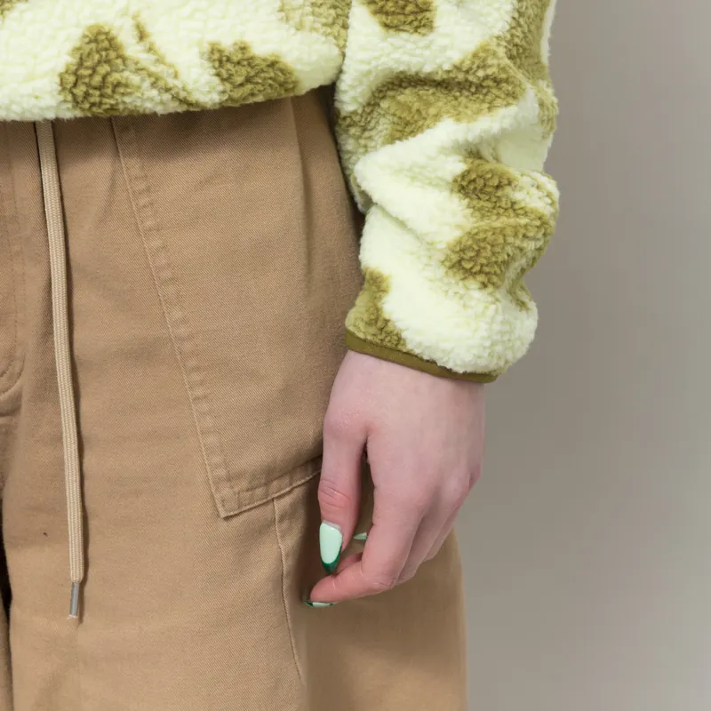 Columbia Womens Helvetia II Printed Half Snap Fleece Citron Haze Sprayflower-6