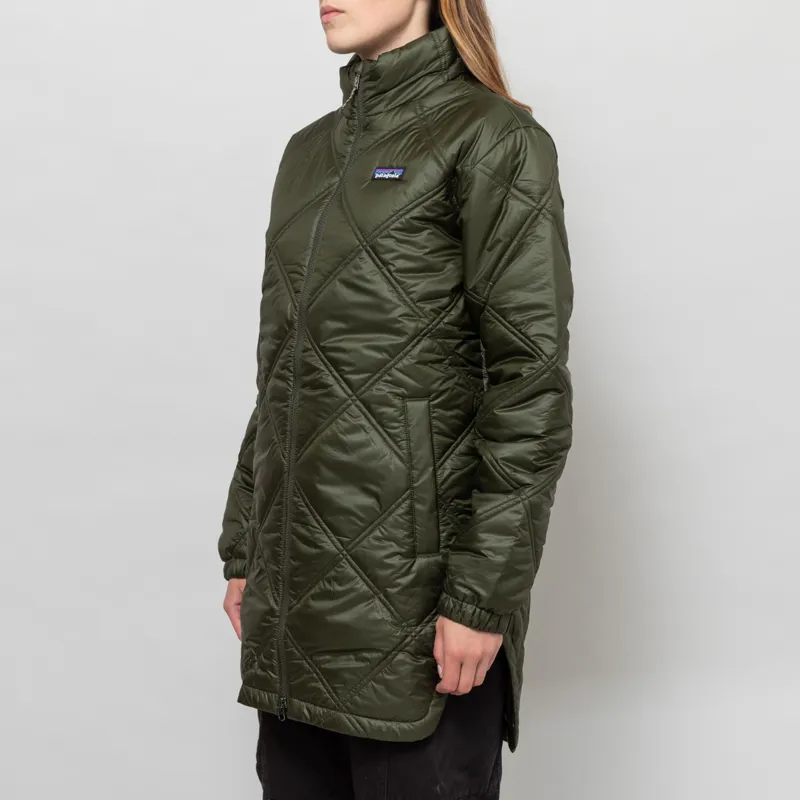Patagonia Womens Pine Bank Insulated Parka Pine Needle Green-1