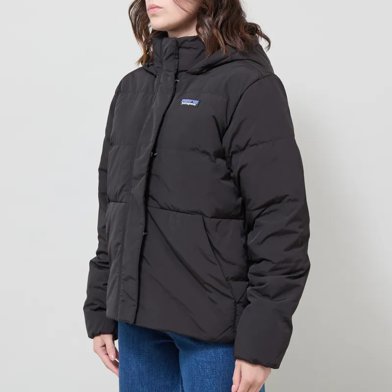 Patagonia Womens Sisar Down Hoodie Jacket Black-2