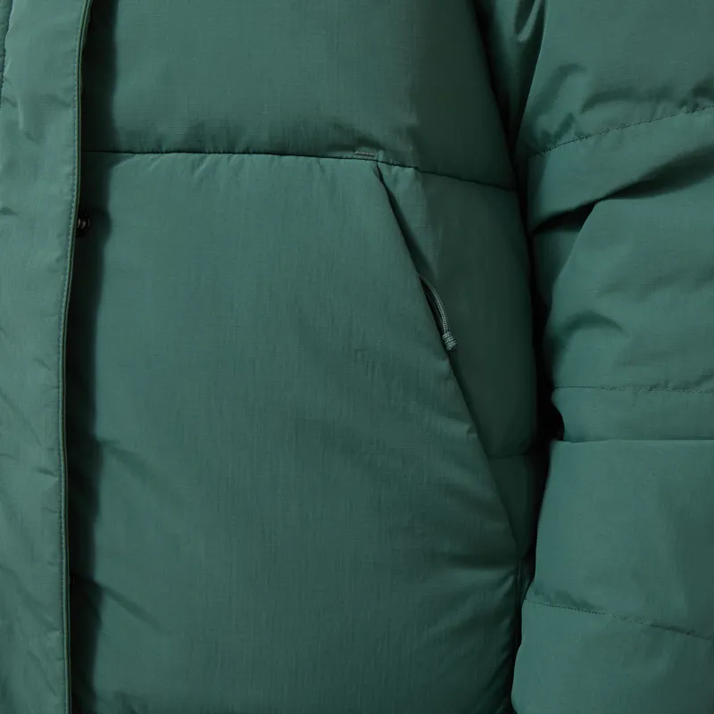 Patagonia Womens Sisar Down Parka Canopy Green-8