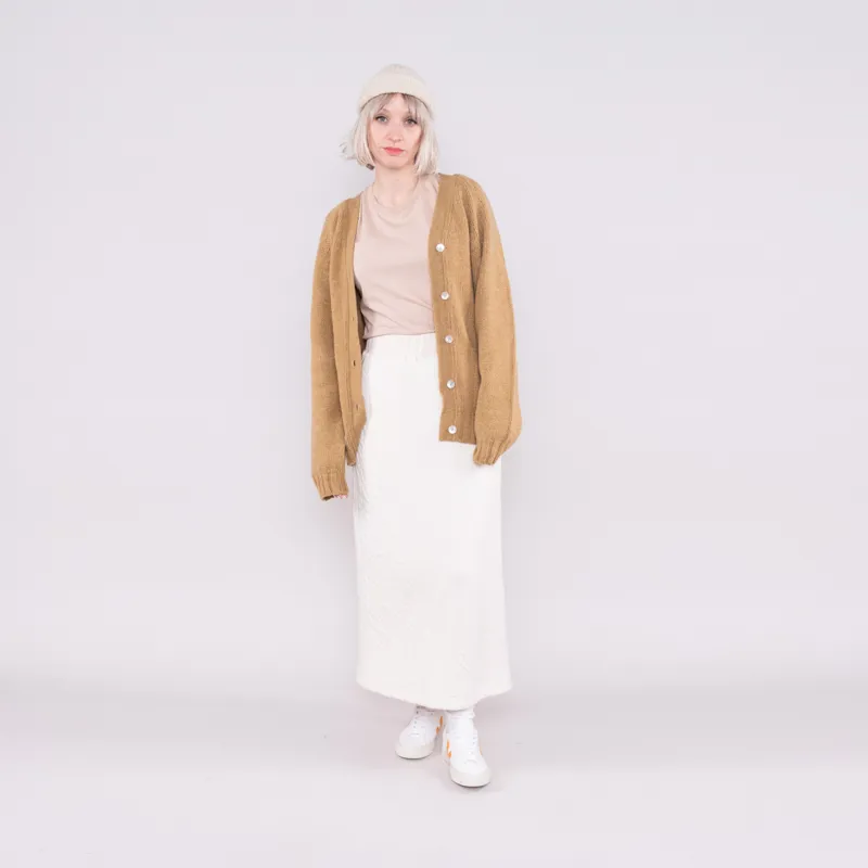 Snow Peak Womens Natural Warm Stretch Skirt Ecru-1