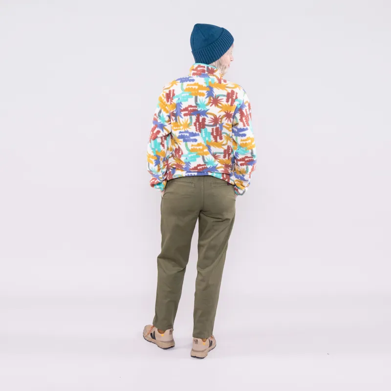 Patagonia Womens Lightweight Synchilla Snap-T Fleece Pullover Tree Connection Big Fresh Teal-2