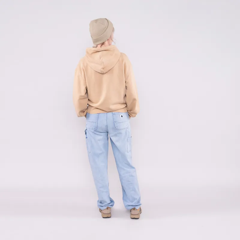 Carhartt WIP Womens Hooded Nelson Sweat Dusty H Brown-2