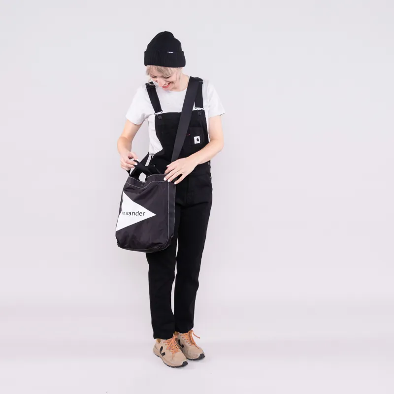 Carhartt WIP Womens Bib Overall Black Hudson Stretch Canvas-2