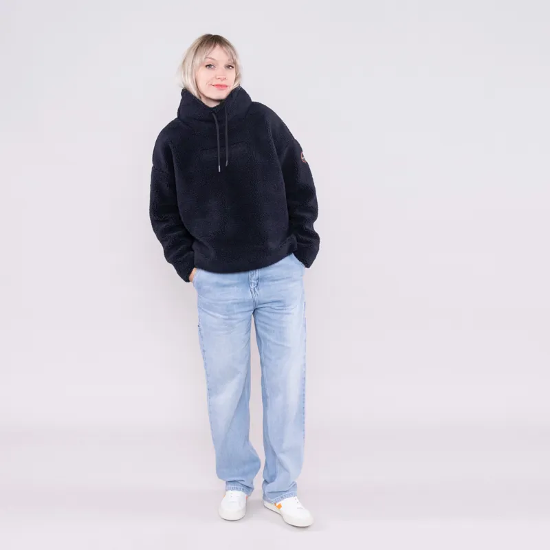 Napapijri Womens Teide Turtle Neck Fleece Black-1