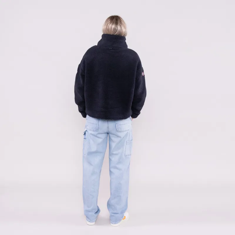 Napapijri Womens Teide Turtle Neck Fleece Black-2