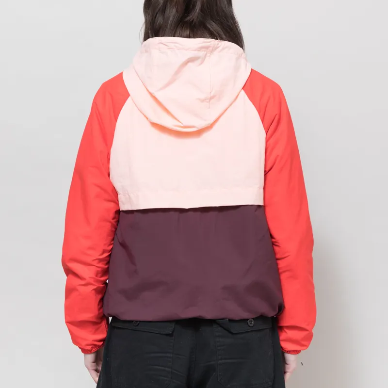 Columbia Womens Spire Valley Hooded Windbreaker Moonvista Pink Sand Poppy Red-2