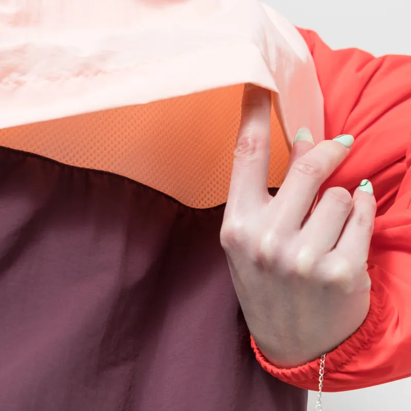 Columbia Womens Spire Valley Hooded Windbreaker Moonvista Pink Sand Poppy Red-6