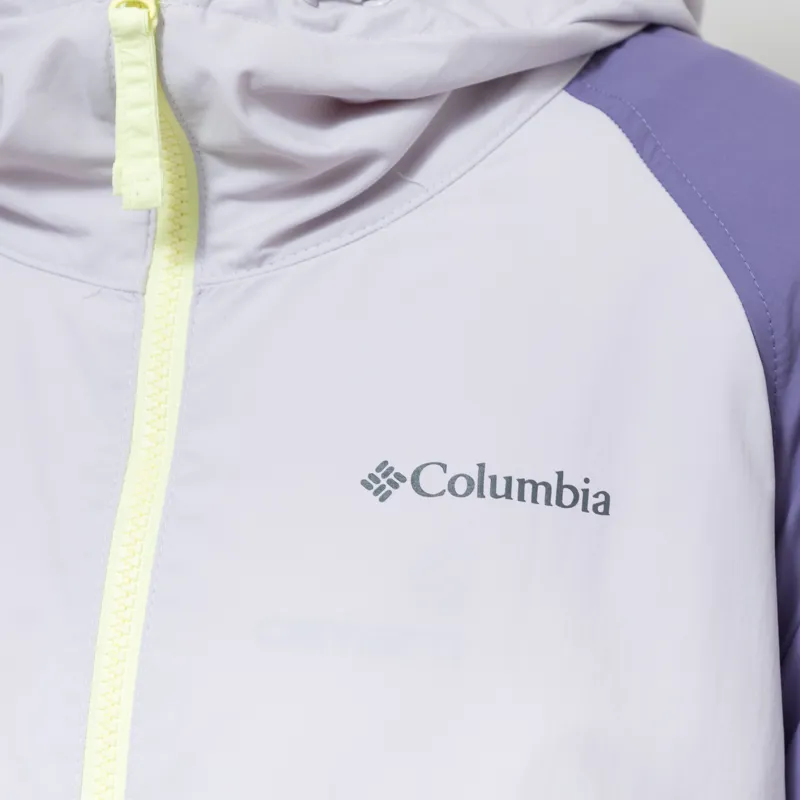 Columbia Womens Spire Valley Hooded Windbreaker Citron Haze Lavender Storm-4