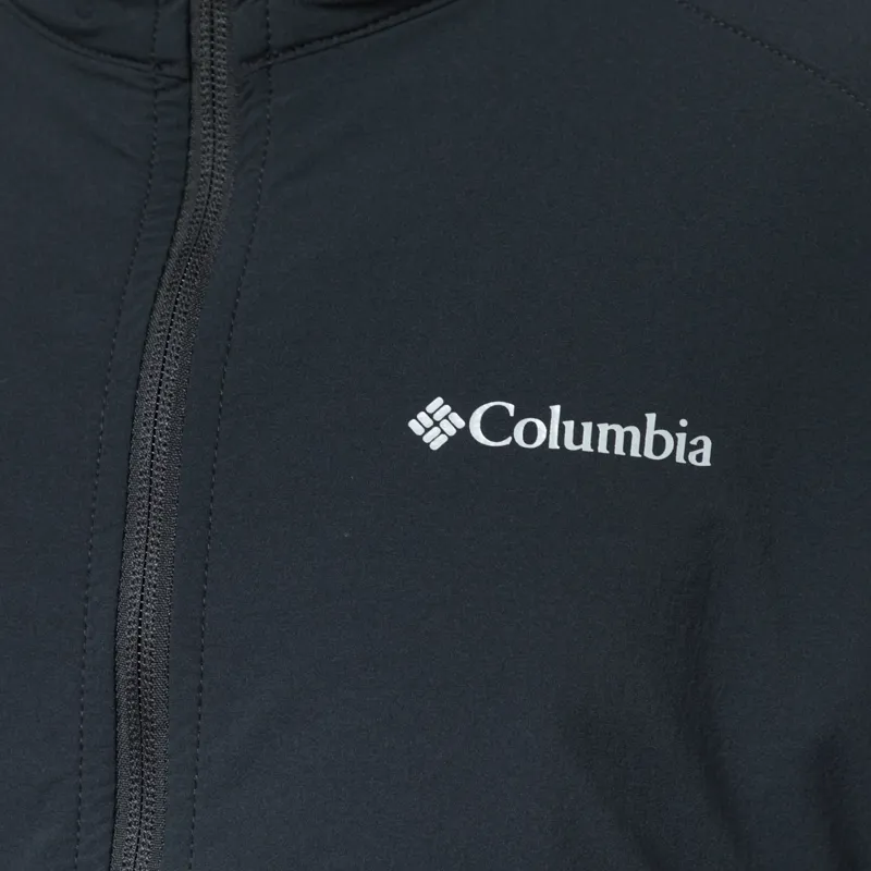 Columbia Womens Heather Canyon II Hooded Hiking Softshell Jacket Black-4