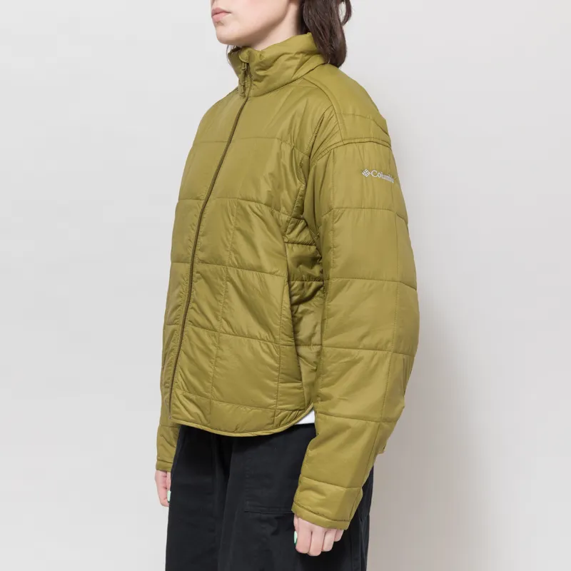 Columbia Womens Sienna Hill Packable Quilted Jacket Mossy Green-1