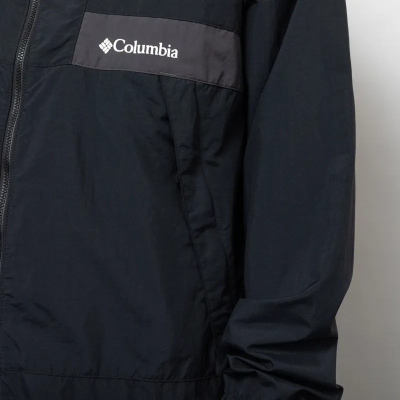 Columbia Spire Valley Hooded Windbreaker Black Shark-6