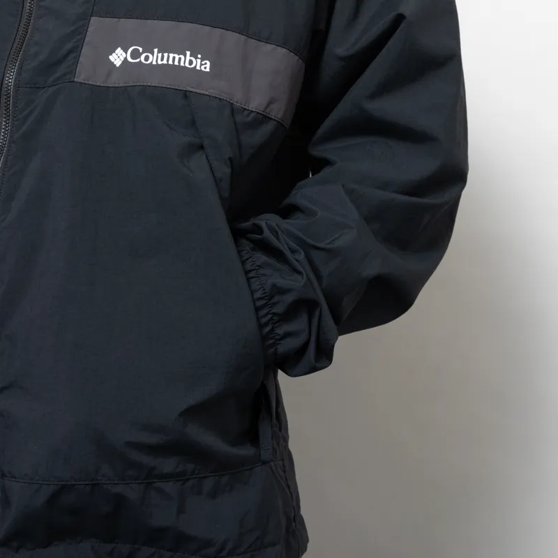 Columbia Spire Valley Hooded Windbreaker Black Shark-8