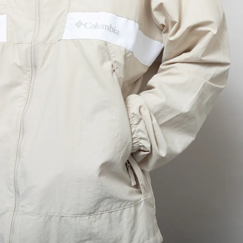 Columbia Spire Valley Hooded Windbreaker Dark Stone White-7