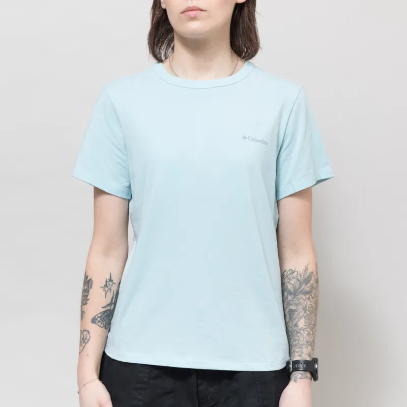 Columbia Womens Sun Trek II Technical T Shirt Marine Light