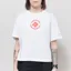Columbia Womens Rolling Bend Graphic Cropped T Shirt White Gem Focused