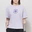 Columbia Womens Rolling Bend Graphic Cropped T Shirt Lavender Pearl Gem Focused