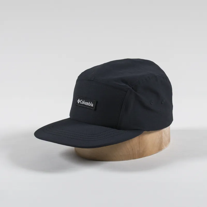 Columbia Mens Creek Side 5 Panel Logo Cap Hat Black
