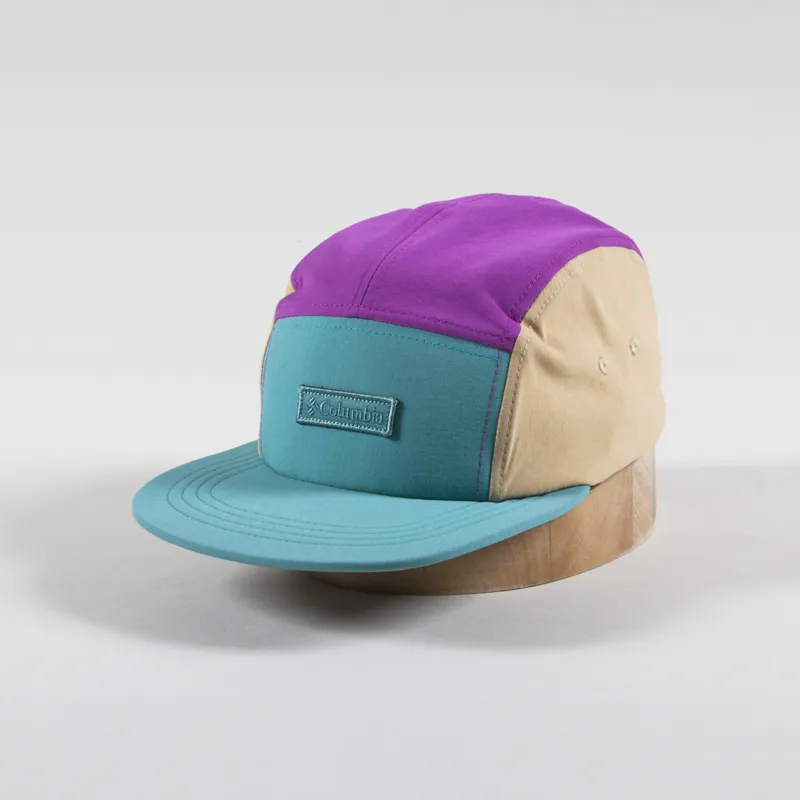 Columbia Creek Side 5 Panel Hat Teal Razzle Canoe