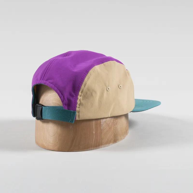 Columbia Creek Side 5 Panel Hat Teal Razzle Canoe-1