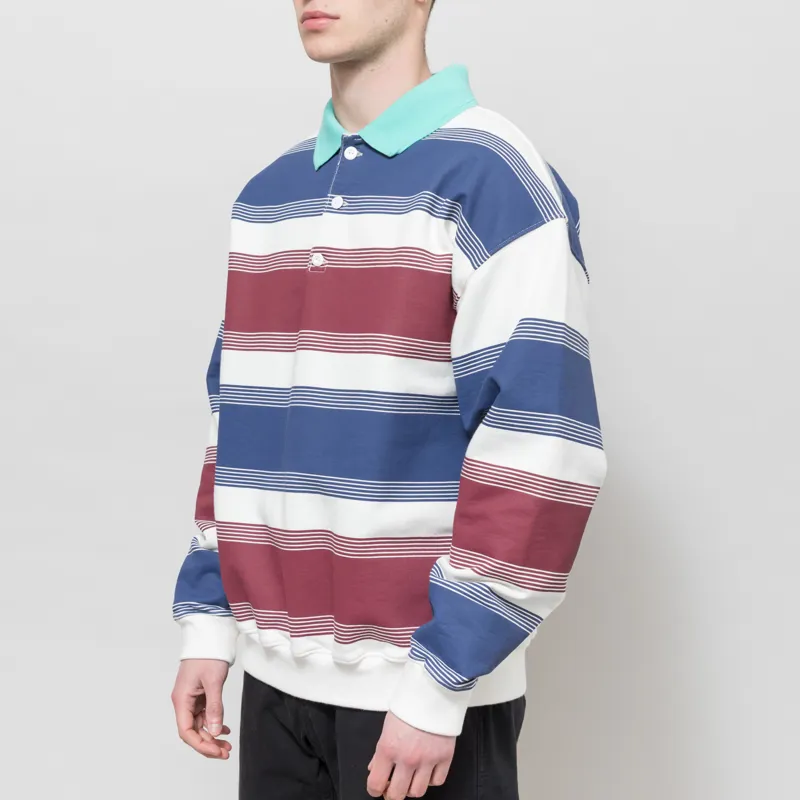 Earth People Dale Rugby Shirt Wine-1