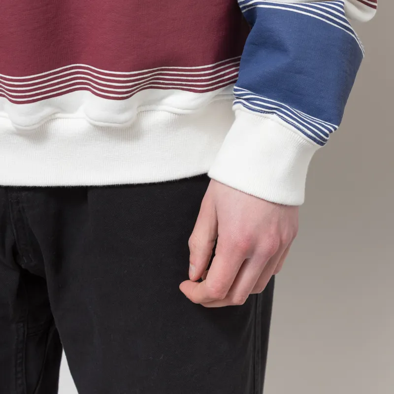 Earth People Dale Rugby Shirt Wine-5