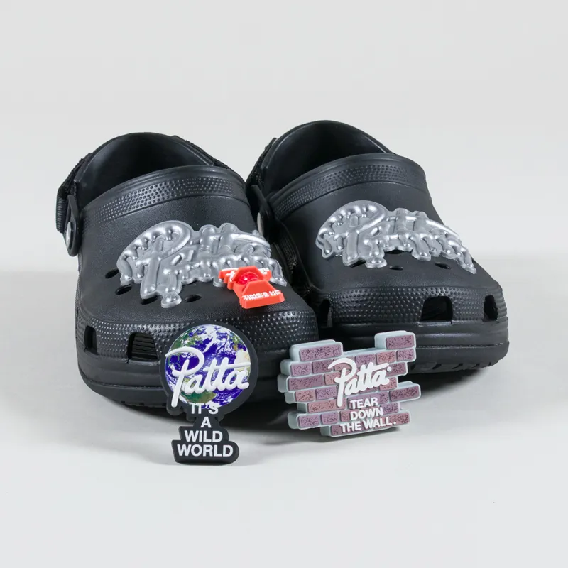 Patta x Crocs Classic EXP Clogs Black-7
