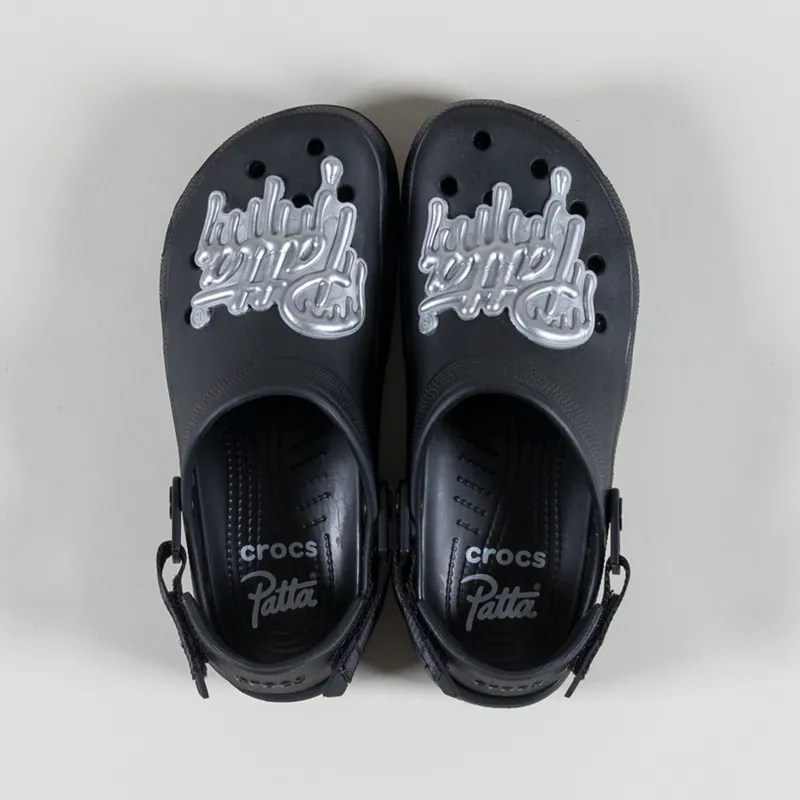 Patta x Crocs Classic EXP Clogs Black-6