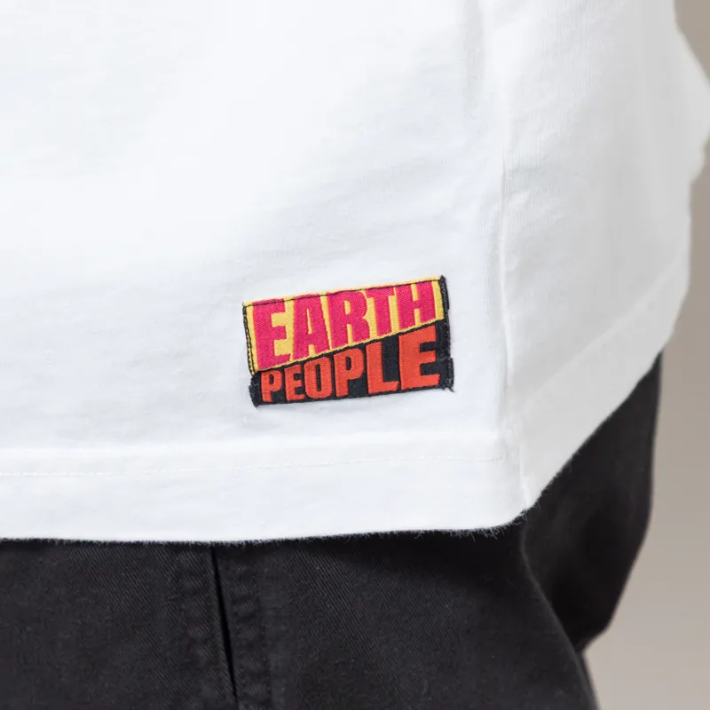 Earth People Joy Division T Shirt White-3