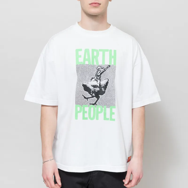 Earth People Rosko T Shirt White