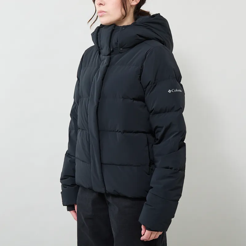 Columbia Womens Amaze Puff Hooded Down Jacket Black-1