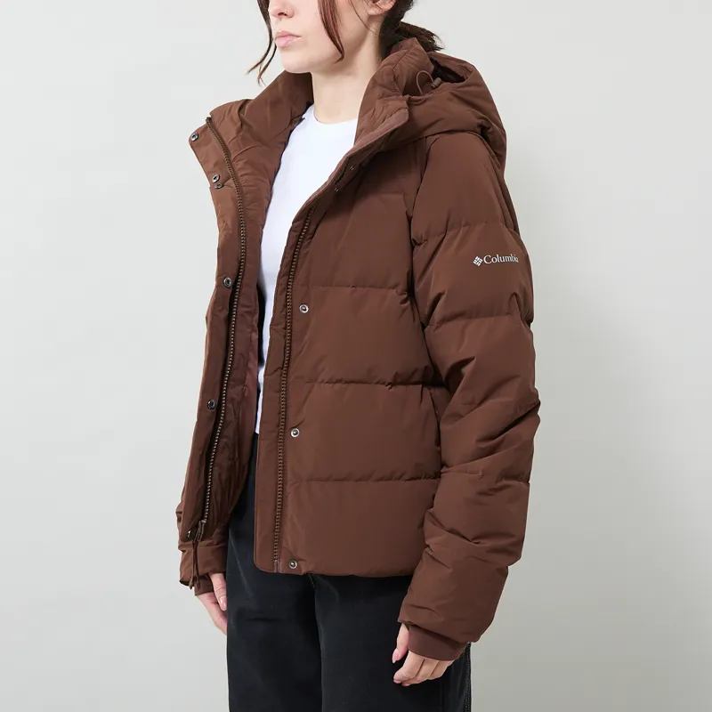 Columbia Womens Amaze Puff Hooded Down Jacket Tobacco-4