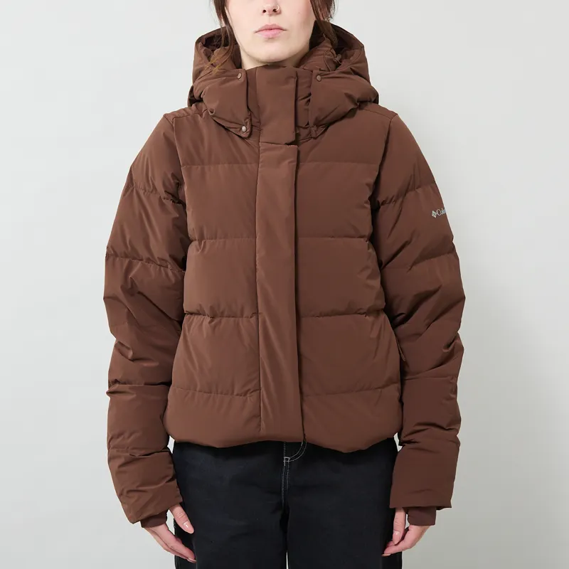 Columbia Womens Amaze Puff Hooded Down Jacket Tobacco