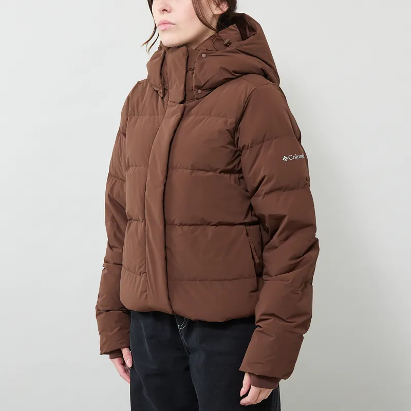 Columbia Womens Amaze Puff Hooded Down Jacket Tobacco-3