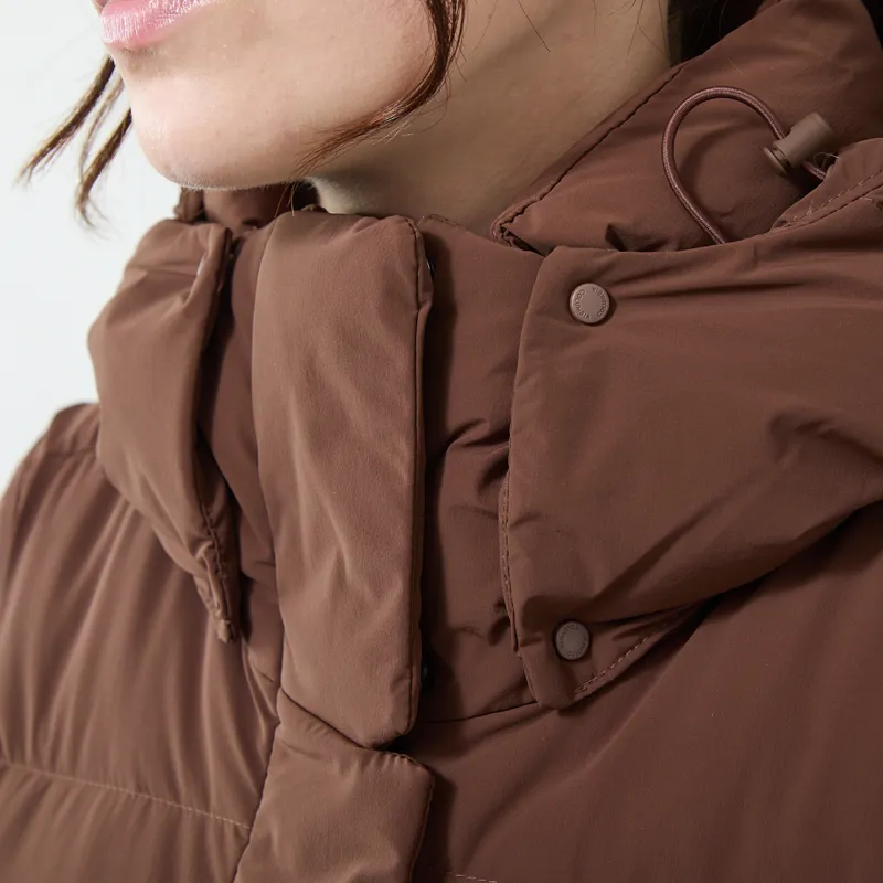 Columbia Womens Amaze Puff Hooded Down Jacket Tobacco-6