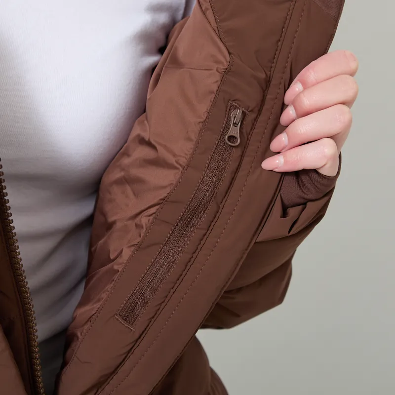 Columbia Womens Amaze Puff Hooded Down Jacket Tobacco-9