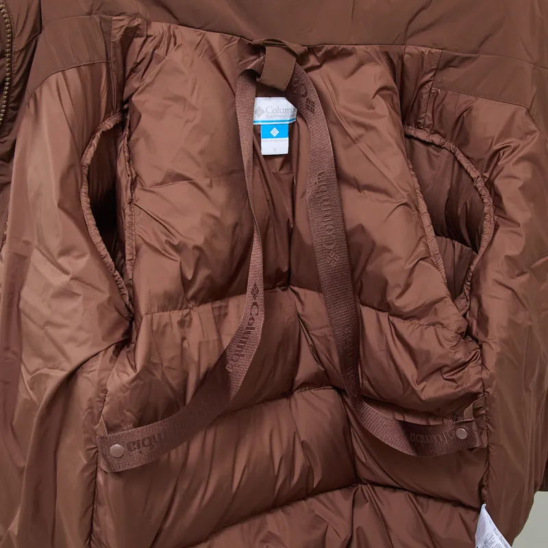 Columbia Womens Amaze Puff Hooded Down Jacket Tobacco-13