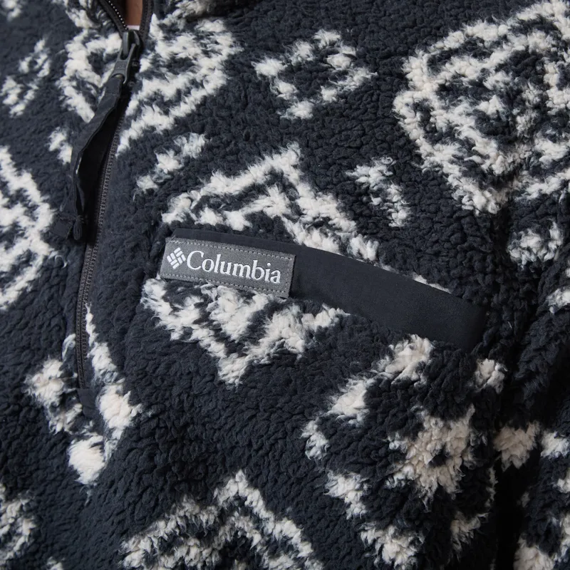 Columbia Rugged Ridge Sherpa Half Zip Fleece Black Checked Out-5