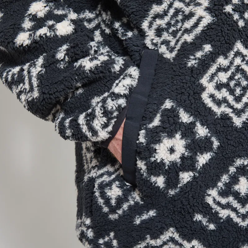Columbia Rugged Ridge Sherpa Half Zip Fleece Black Checked Out-7