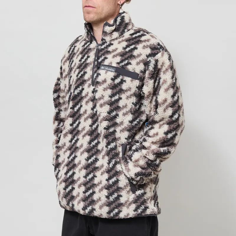 Columbia Rugged Ridge Sherpa Half Zip Fleece Dark Stone Twills-1